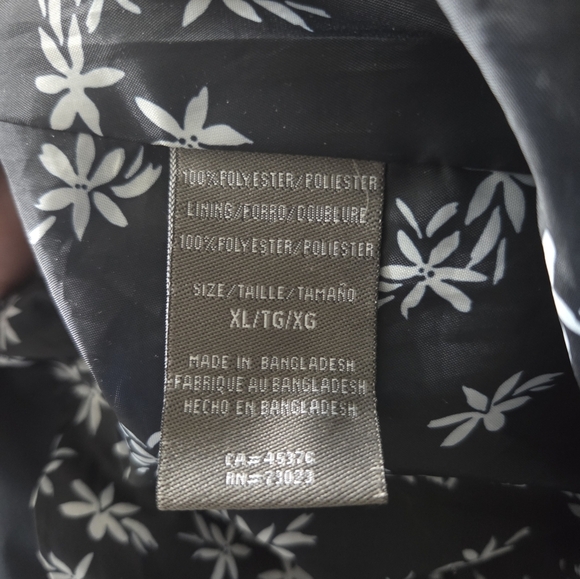 Suzy Shier Navy Trench Coat size XL - Picture 6 of 7